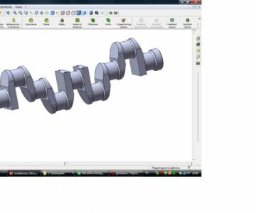 3D модель Чертеж коленчатого вала 3D модель