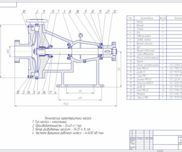 Чертеж Чертеж насоса по дисциплине свэо