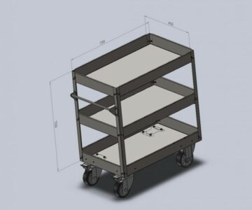 3D модель 3D модель тележки