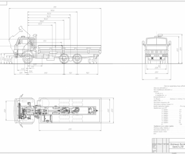 Чертеж Камаз 4310