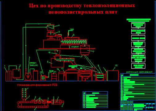 Чертеж полистирольная плита