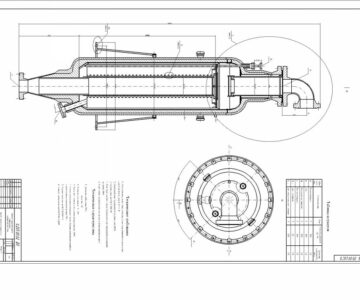 Чертеж Реактор каталитического риформинга Чертеж общего вида