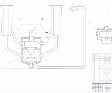 Чертеж Обоснование параметров работы доильного аппарата курсовой проект