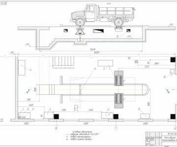 Чертеж Проектирование автотранспортного предприятия на 25 грузовых автомобилей