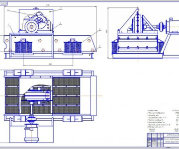 Чертеж грохот самобалансный