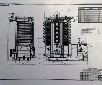 Чертеж Фильтр-пресс камерный ФПАКМ-5У