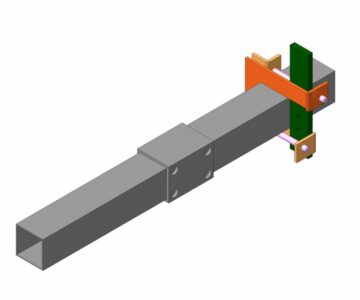 3D модель Сцепное устройство для мотоблока (окучник, плоскорез и т.п.)