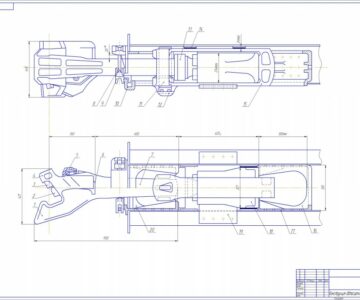 Чертеж Автосцепка грузового вагона