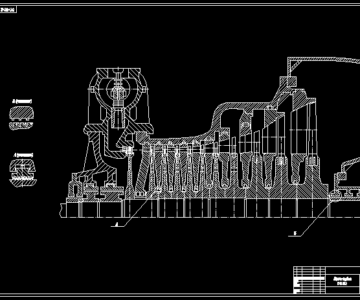 Чертеж Конденсационная турбина К-19-35-2