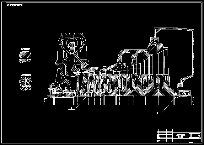 Чертеж Конденсационная турбина К-19-35-2