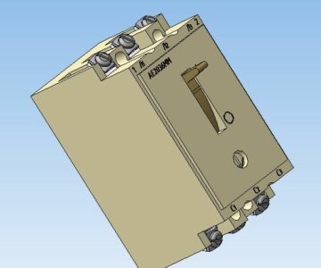 3D модель Автоматический выключатель типа АЕ2036ММ 3D