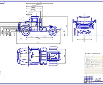 Чертеж ЗИЛ-441510