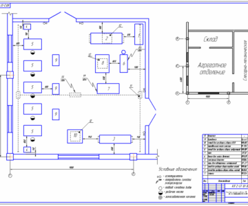 Чертеж Курсовой проект «Проектирование агрегатного отделения АТП