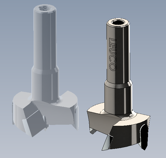 3D модель Сверло с цилиндрической головкой HW