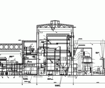 Чертеж Промышленная ТЭЦ мощностью 100 МВт