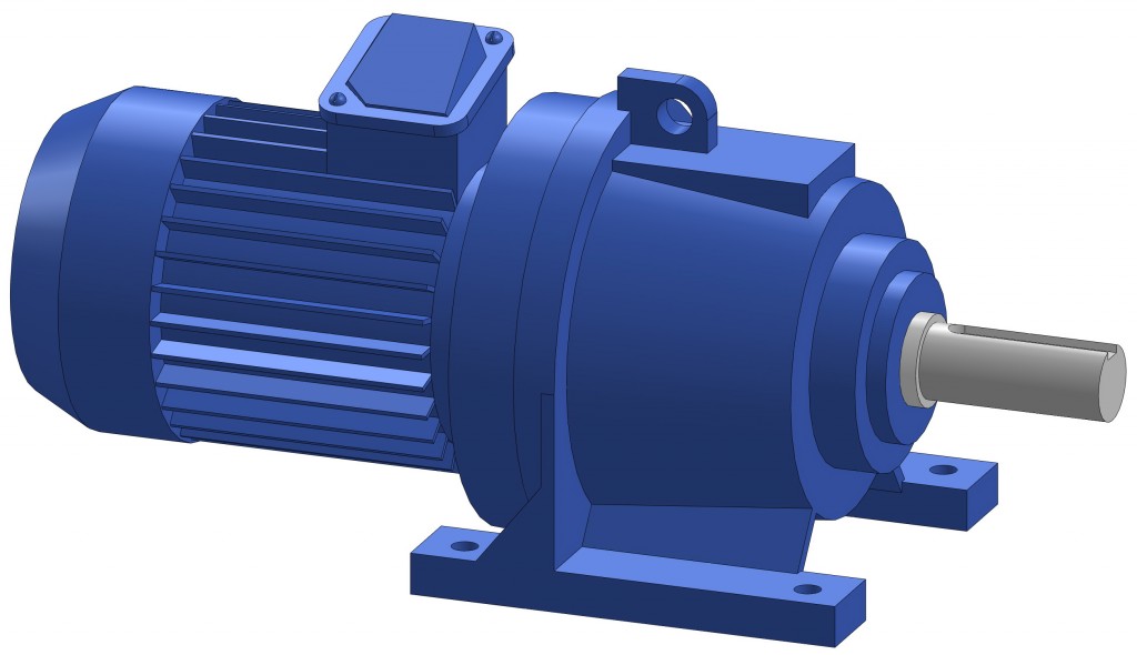 3D модель 3D Модель мотор-редуктора 3МП-50