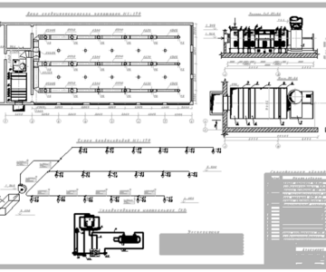 Чертеж Система кондиционирования воздуха производственного помещения