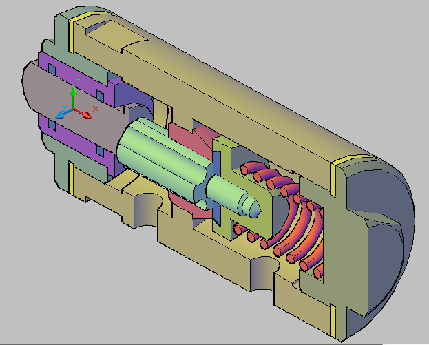 3D модель Клапан механический 3D AutoCAD