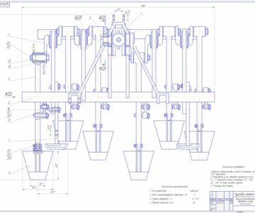 Чертеж Устройство для глубокой безотвальной обработки почвы
