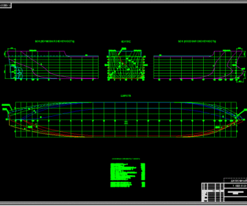 Чертеж Теоретический чертеж танкера DW=10200т