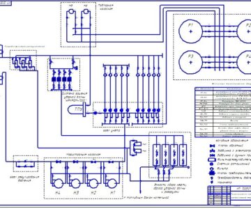 Чертеж Технологическая схема головной насосной станции