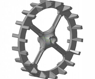 3D модель 3D модель кольчато шпорового катка