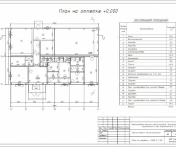 Чертеж Здание филиала газовой компании