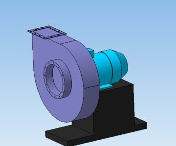 3D модель Вентилятор радиальный ВР 120-28 (ВР 6 - 28) 3D