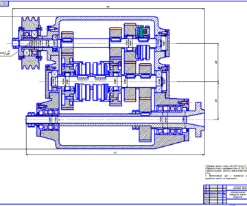Чертеж Автоматическая переборная коробка передач