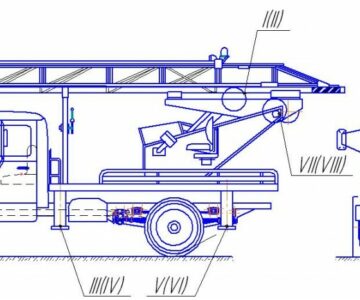 Чертеж Автовышка АП-17-04