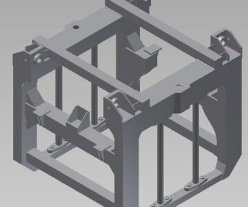 3D модель Подвижная рама машины ПМА-1 «Ариадна»