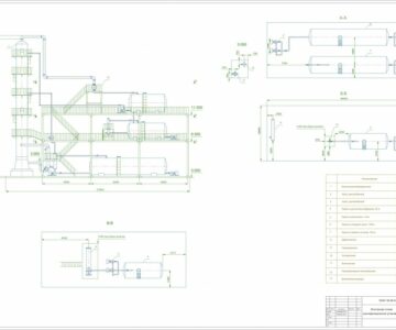 Чертеж «Ректификационная установка для разделения смеси бензол - толуол»