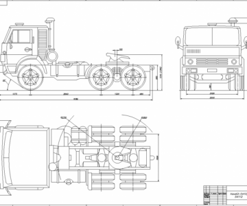 Чертеж КамАЗ-5410