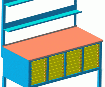 3D модель Верстак токаря