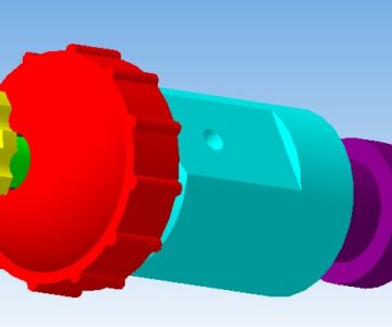 3D модель Чертеж аварийного выключателя подачи топлива 3D и 2D