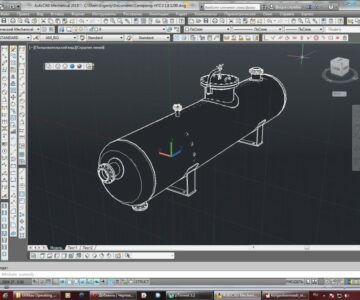 3D модель Нефтегазовый сепаратор НГС 2-1600-1