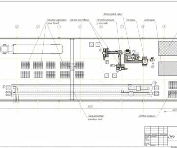 Чертеж Цех производства утеплительных блоков "Геокар"