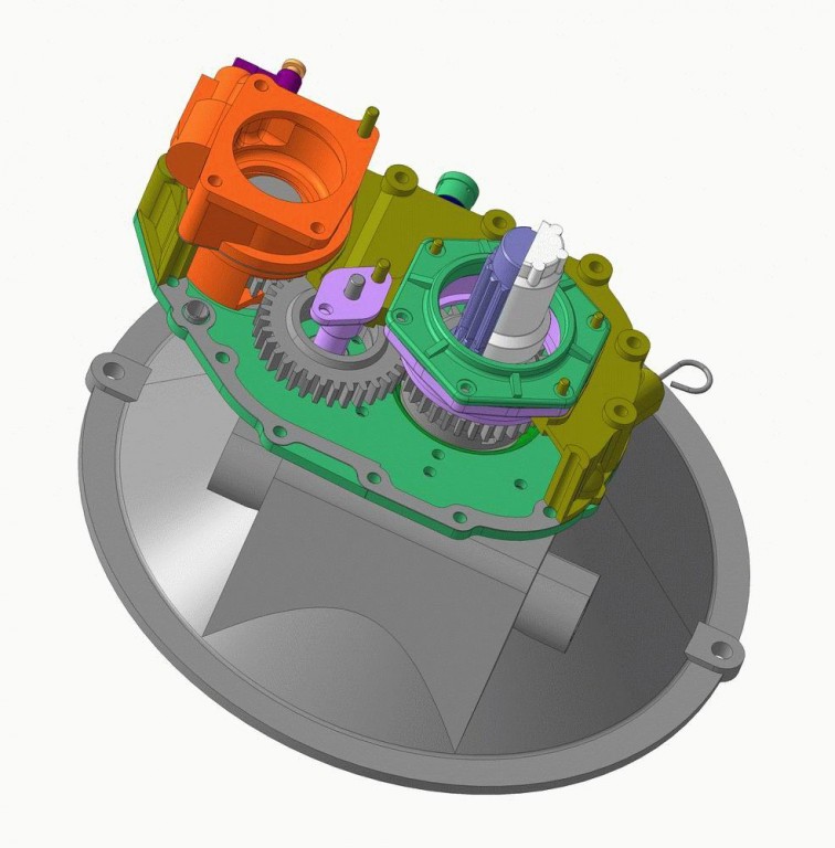 3D модель Редуктор привода гидронасосов автотракторной техники