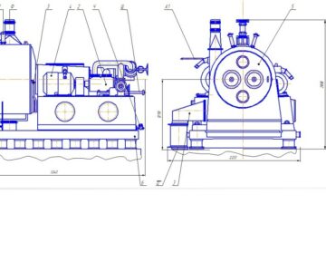 Чертеж Чертеж центрифуги 1/2 ФГП-809К-05