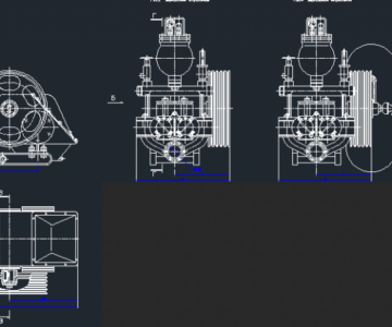 Чертеж Чертеж насос буровой УНБ-600