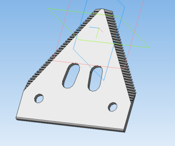 3D модель сегмента режущего аппарата 3d