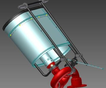 3D модель Установка комбинированного тушения пожаров УКТП "Пурга-30"