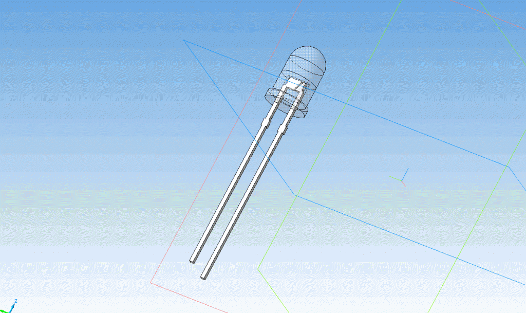 3D модель Светодиод ARL2-5213UBC-8cd