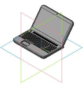 3D модель Чертеж ноутбука 3D