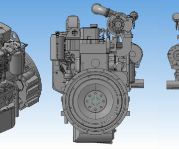 3D модель 3D Модель двигателя В-3.9