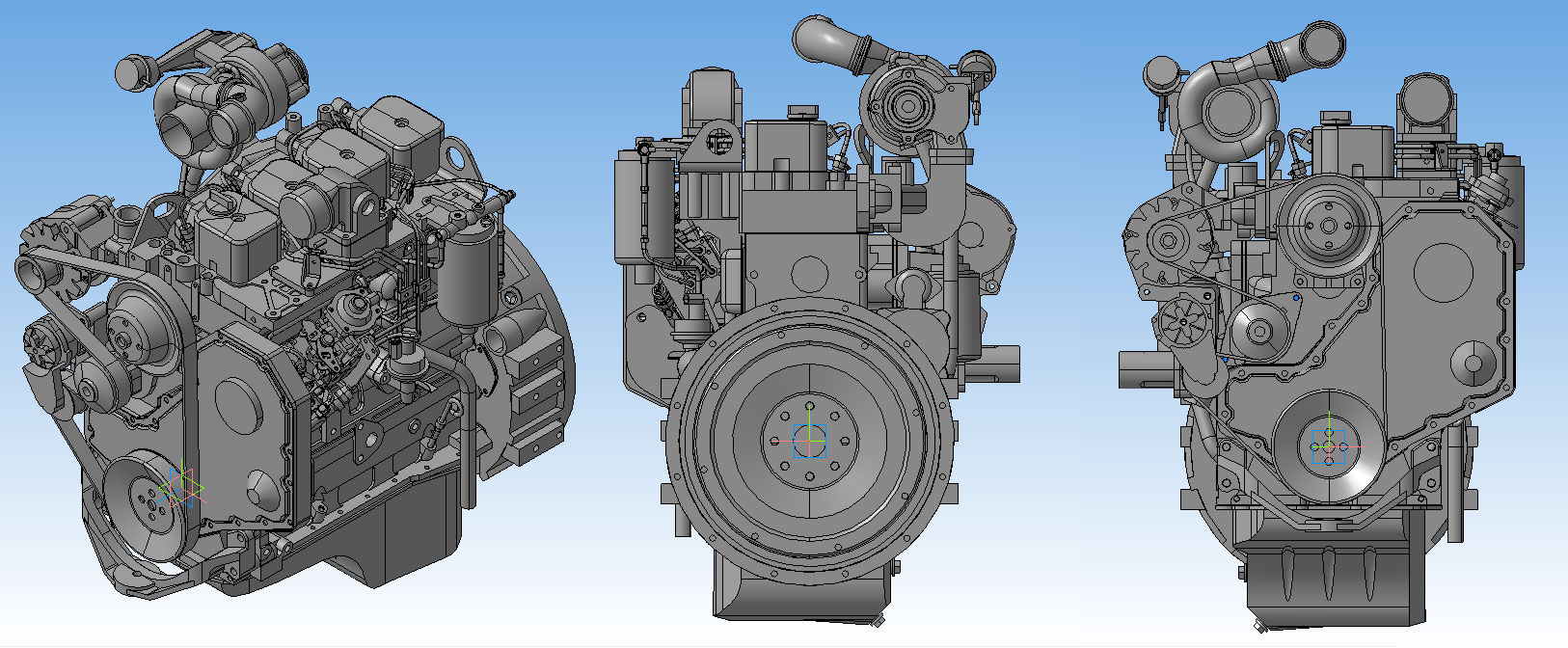 3D модель 3D Модель двигателя В-3.9