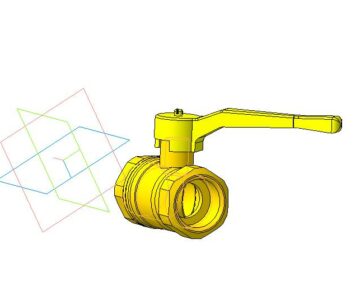 3D модель Краны шаровые ДУ 15,20,25,40