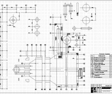 Чертеж Компоновка отдела риформинга газа в производстве аммиака 1360 т/сутки