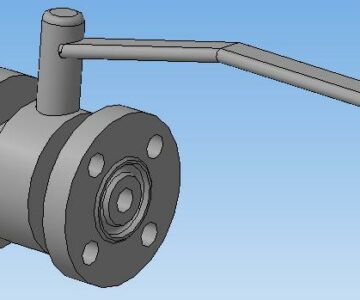 3D модель 3D крана шарового Ду15