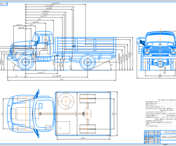 Чертеж Чертеж ЗИЛ-431410